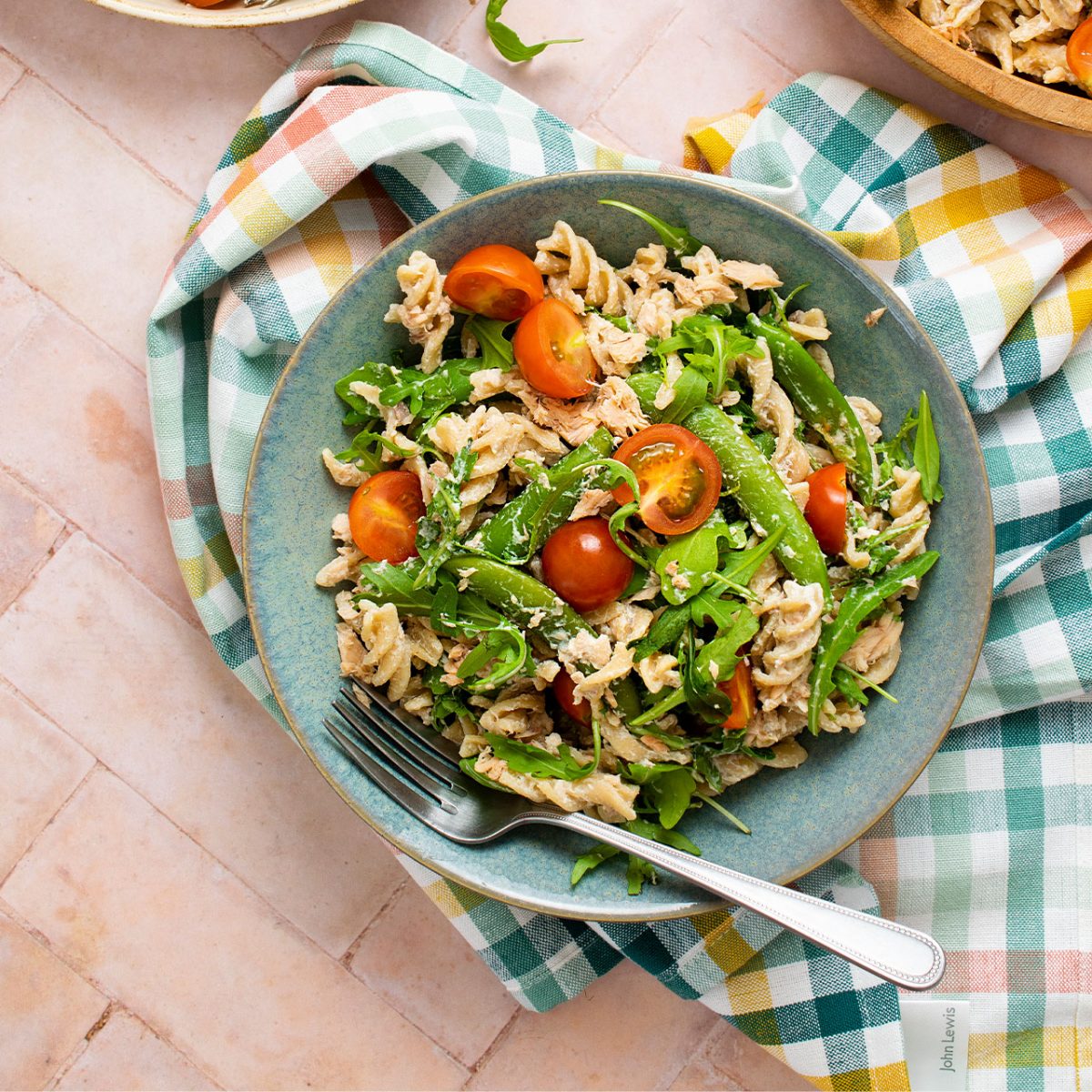 Salmon pasta salad Kidfriendly recipe WCRF