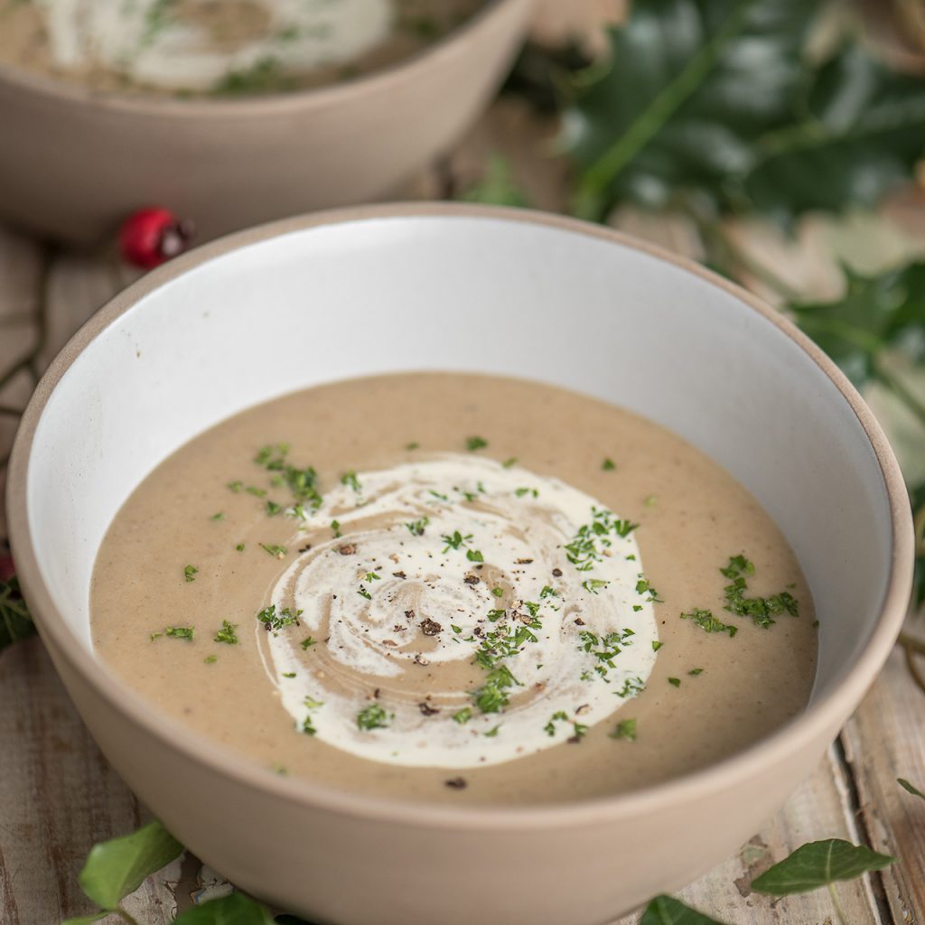 Roast chestnut soup World Cancer Research Fund